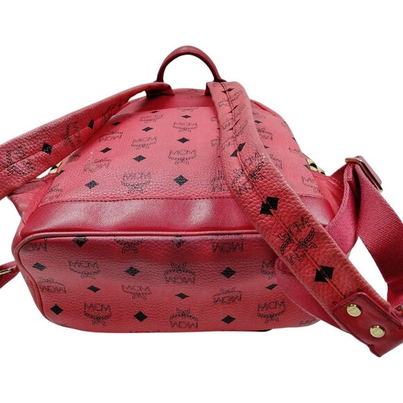 (L5) MCM Backpack Bag Pink PVC - Picture 4 of 9